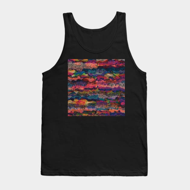 Majestic Mandala Clouds Tank Top by cherdoodles